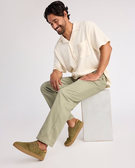 Men's Carlo Lace-Up Sneaker in canteen green shown.