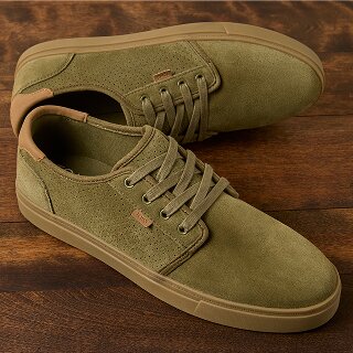 Carlo 2.0 Lace-Up Sneaker in Military Olive Perforated Suede shown.