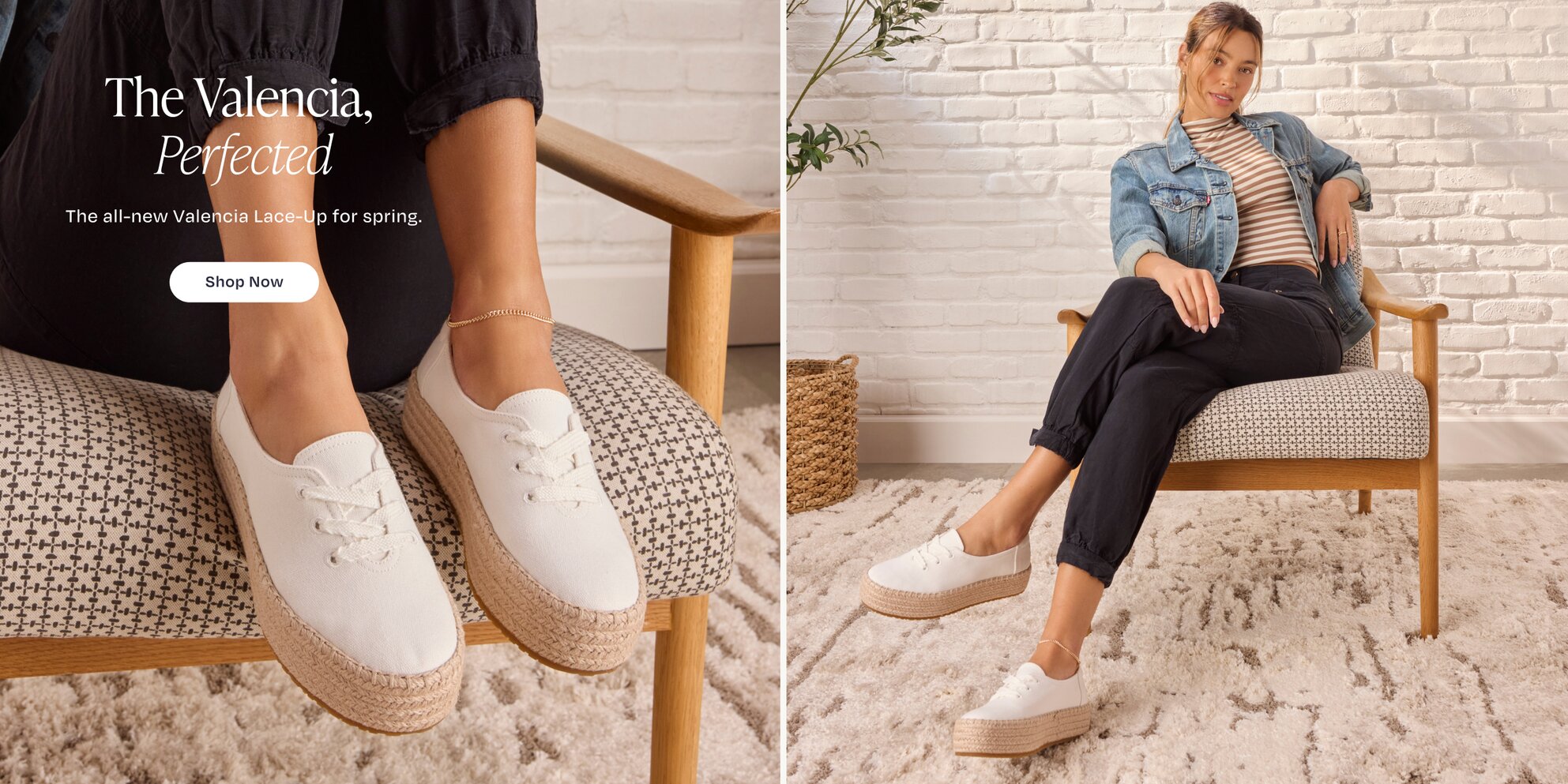 The Valencia, Perfected. The all-new Valencia Lace-Up for spring. Shop Now.