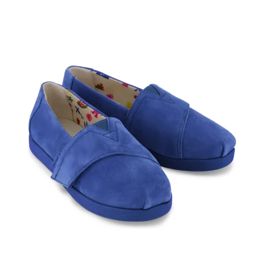 Water Repellent Electric Blue Suede shown.