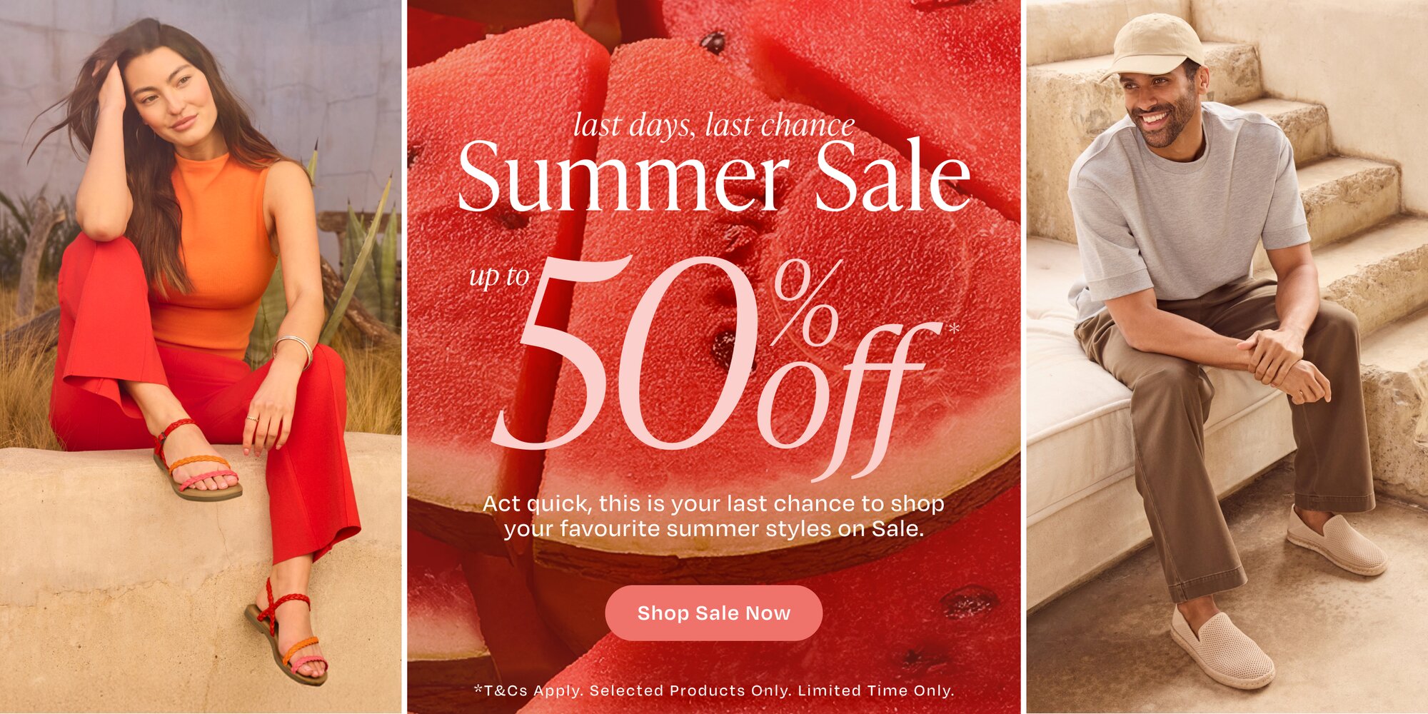 Last days, last chance. Summer sale up to 50% off