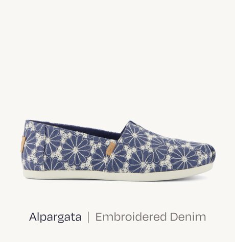 Alpargata  |  Embroidered Denim.