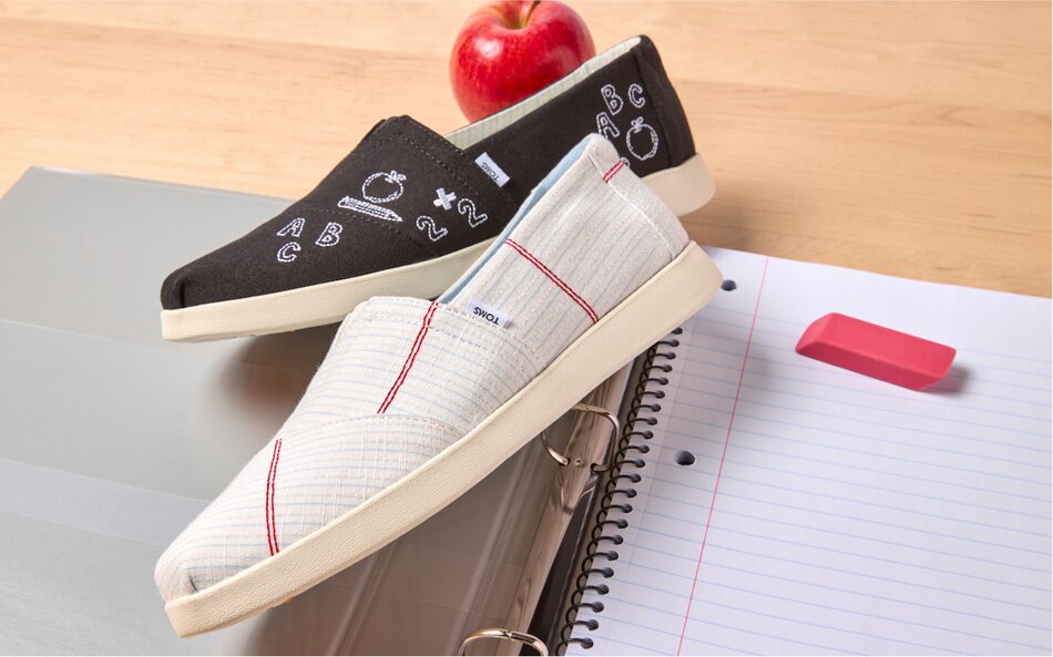Alpargata Plus in various back to school themed prints shown.
