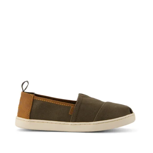 Alpargata Kids' Shoe in Canteen Green shown.