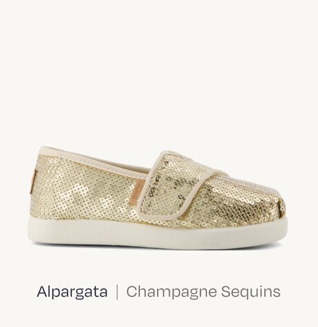 Alpargata  |  Champagne Sequins.
