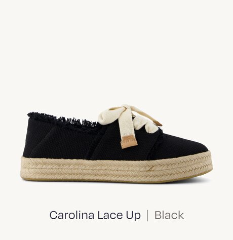 Carolina Lace Up  |  Black.