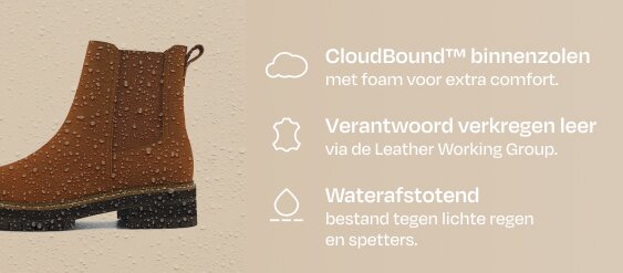 Discover your perfect pair for the rainy weather! Shop water-resistant boots.
