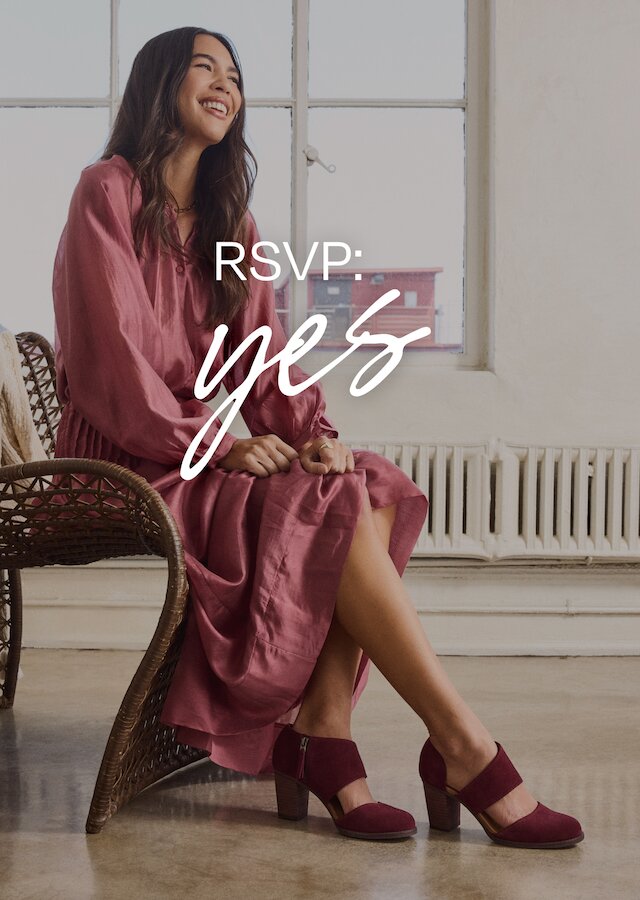 RSVP: yes. Milan Heel in dark burgundy suede shown.
