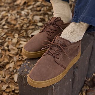 Men's Carlo Mid Terrain 2.0 Sneaker in Water Resistant Oak Brown Leather shown.