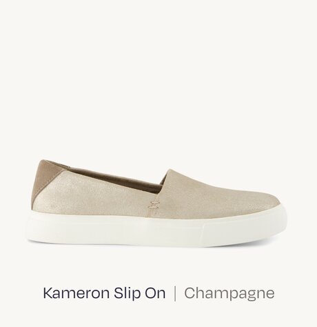 Kameron Slip On  |  Champagne.