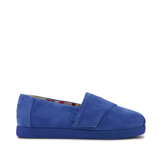 Water Repellent Electric Blue Suede shown.