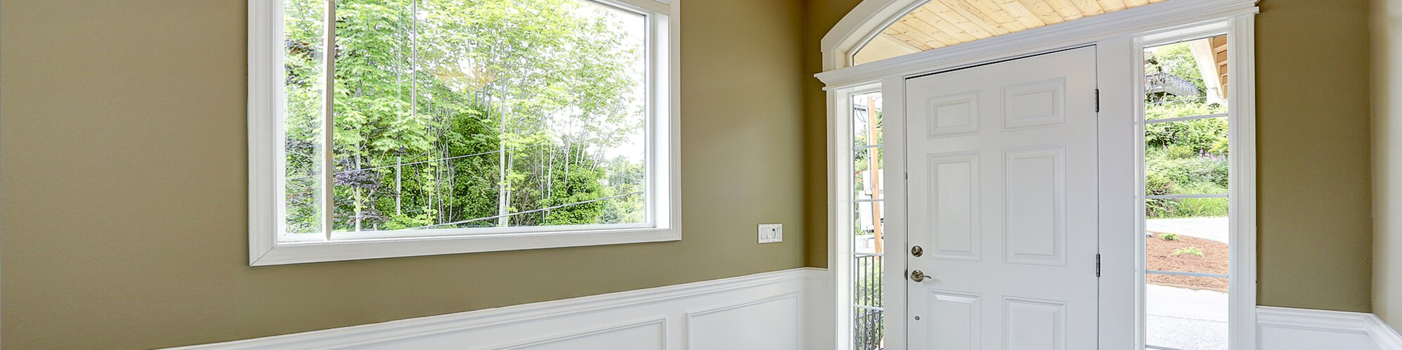 Home Interior window and door view