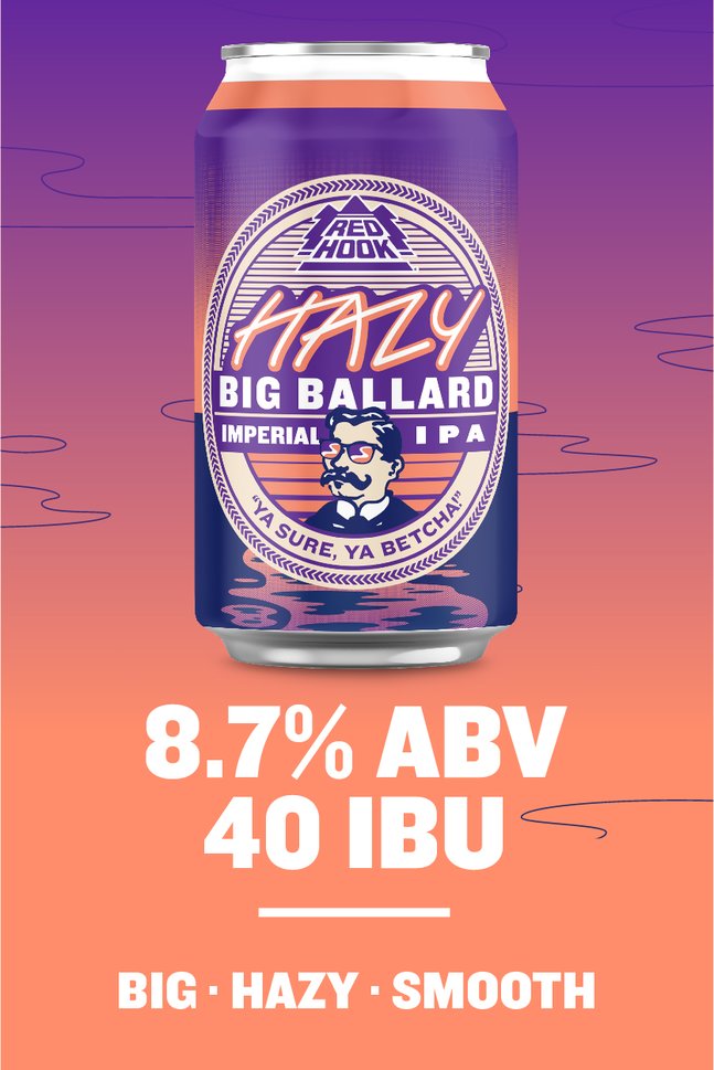 Variety pack can of Redhook Hazy Big Ballard Imperial IPA.