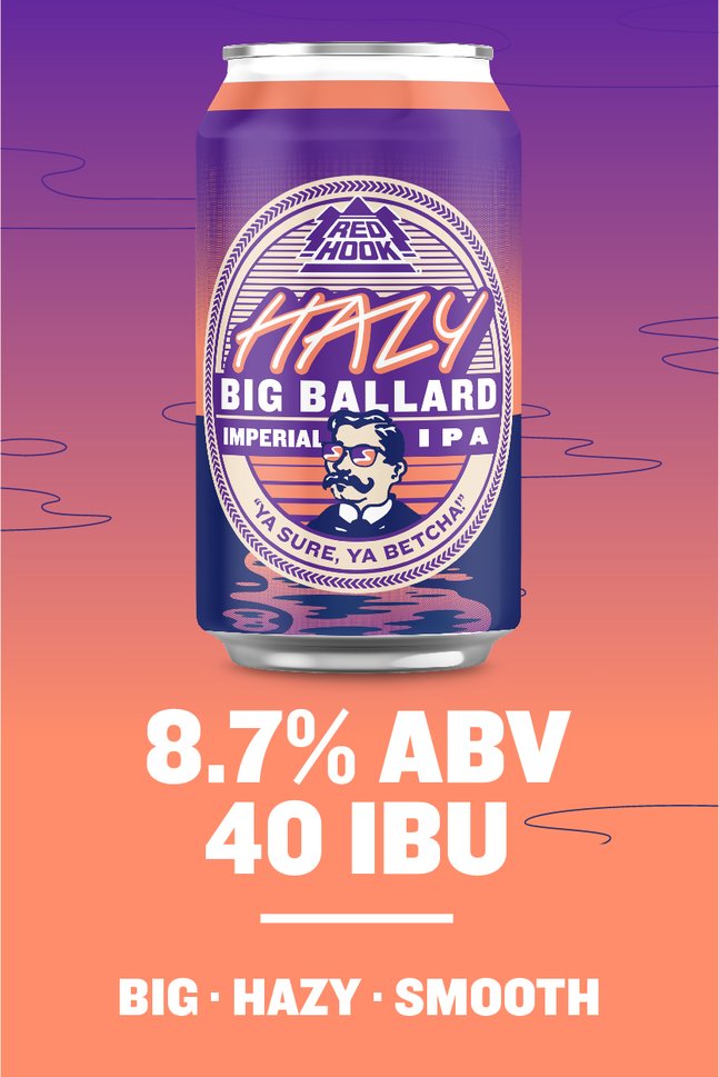 Variety pack can of Redhook Hazy Big Ballard Imperial IPA.