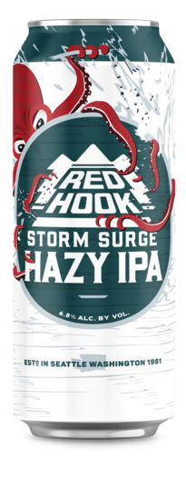 Can of Redhook Storm Surge Hazy IPA. 