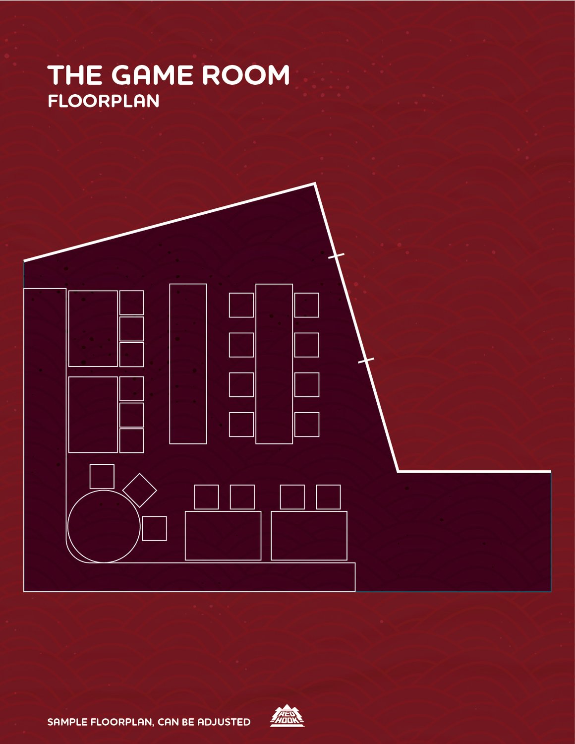 Redhooks "The Game Room" floorplan. 