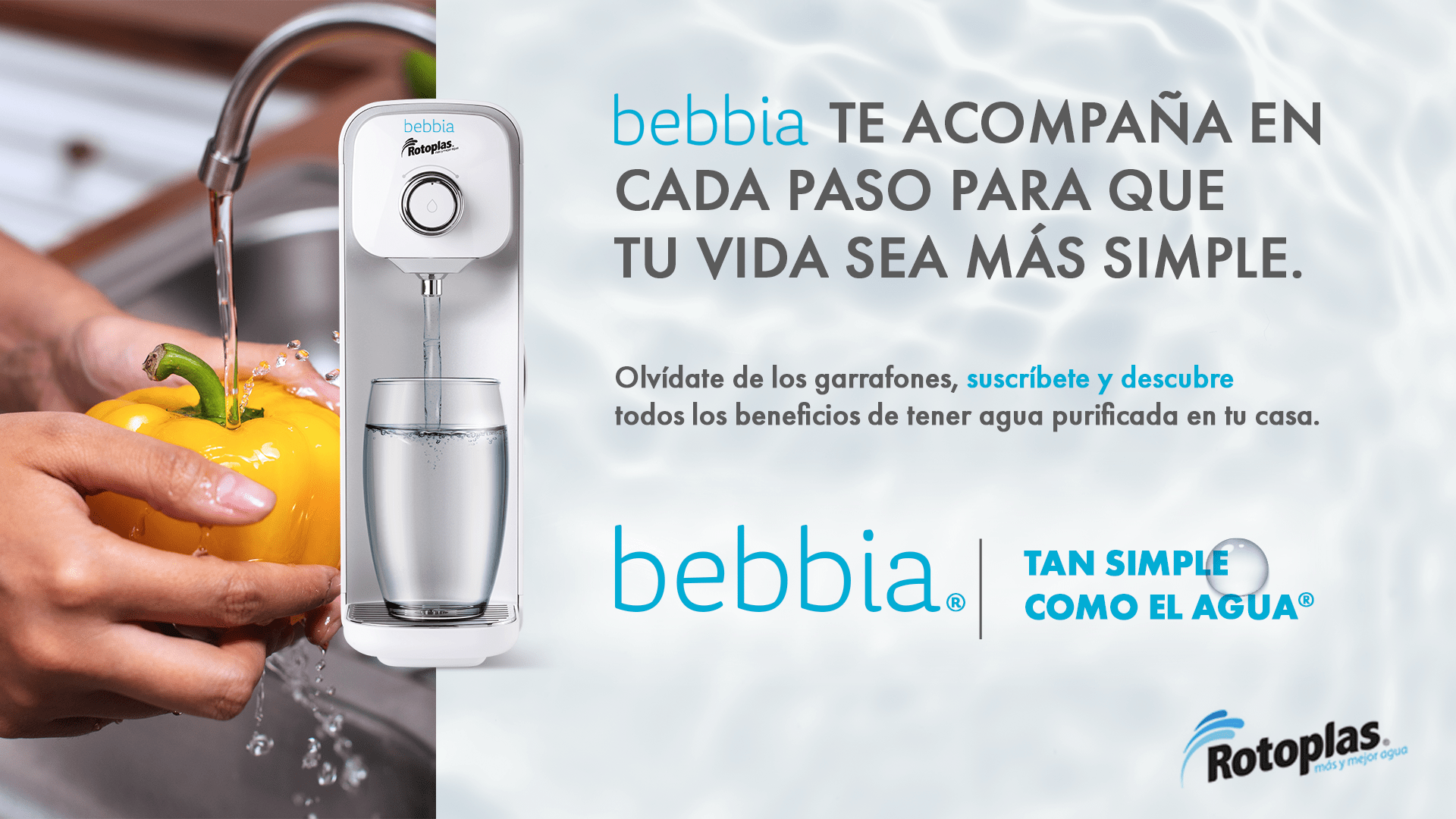 Purificador bebbia banner
