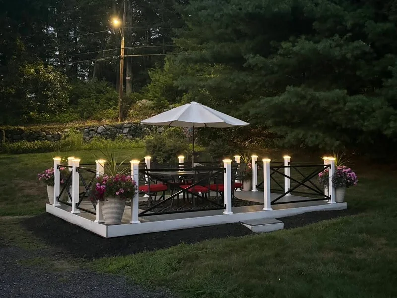 Illuminated Patio Railing