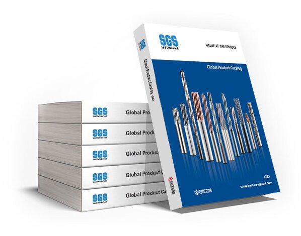 SGS tool catalogs stacked