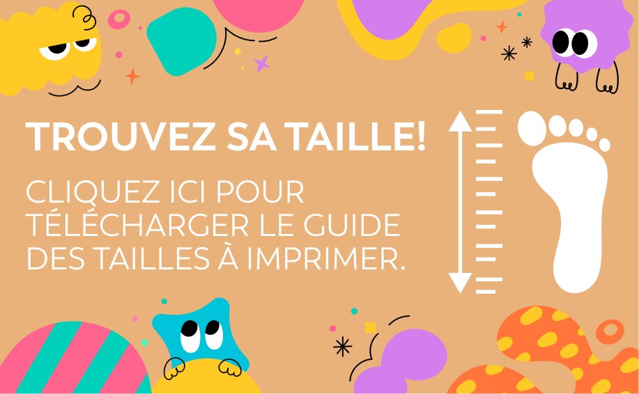 Tableau des tailles pour enfants
