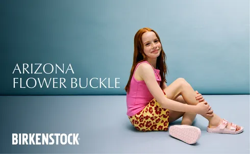 BIRKENSTOCK ARIZONA FLOWER BUCKLE
