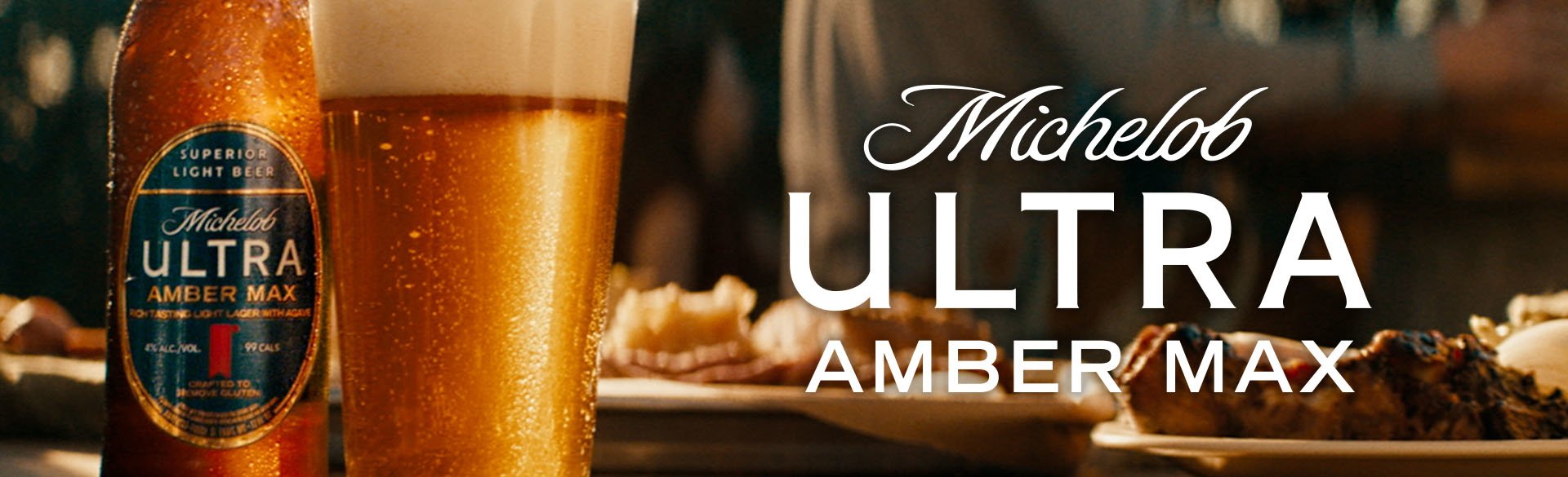 This is the main background of a product backdrop of Michelob Ultra Amber Max