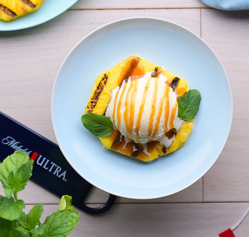 Grilled Pineapple Hoops