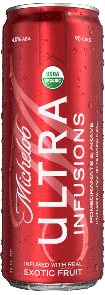 A can of Pomegranate and Agave Infusions