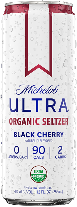 A can of Black Cherry Seltzer