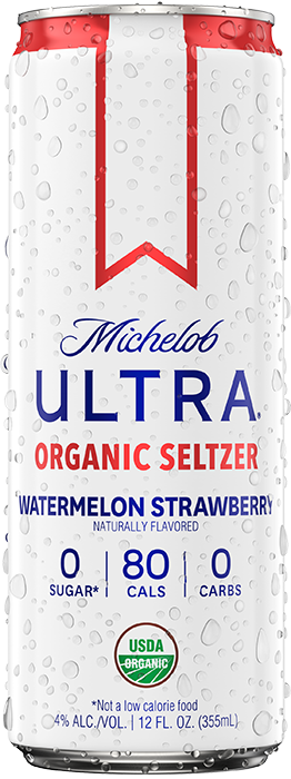 A can of Watermelon Strawberry Seltzer