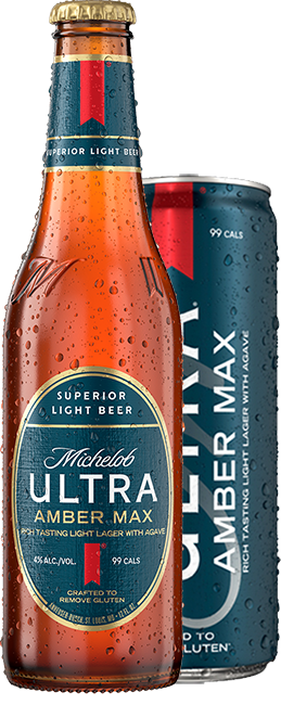 This is a can of Michelob Ultra Amber Max
