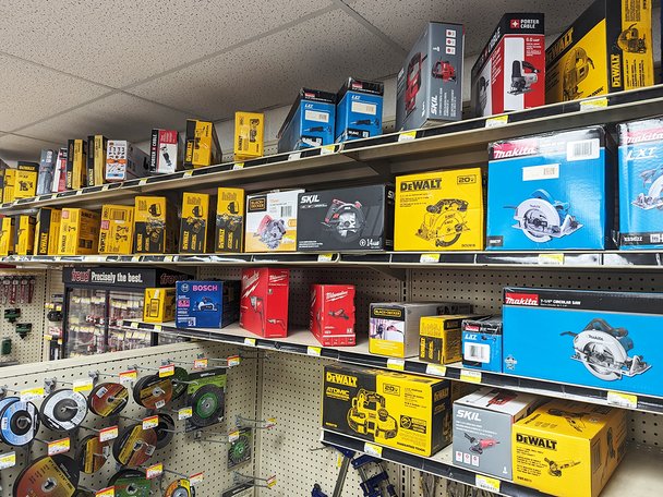 In-store power tool supplies