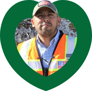 Jose Perez's smiling face, framed by a green heart.
