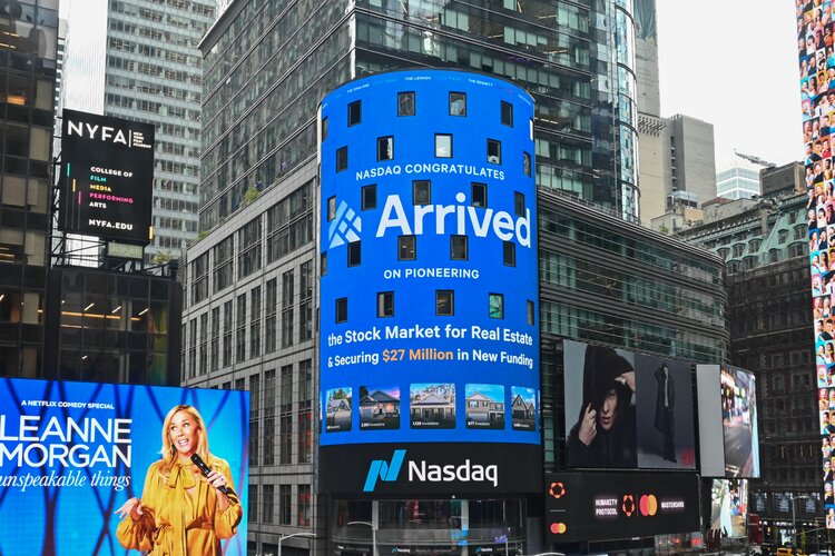 Arrived Raises $27 Million in New Funding to Launch the Stock Market for Real Estate