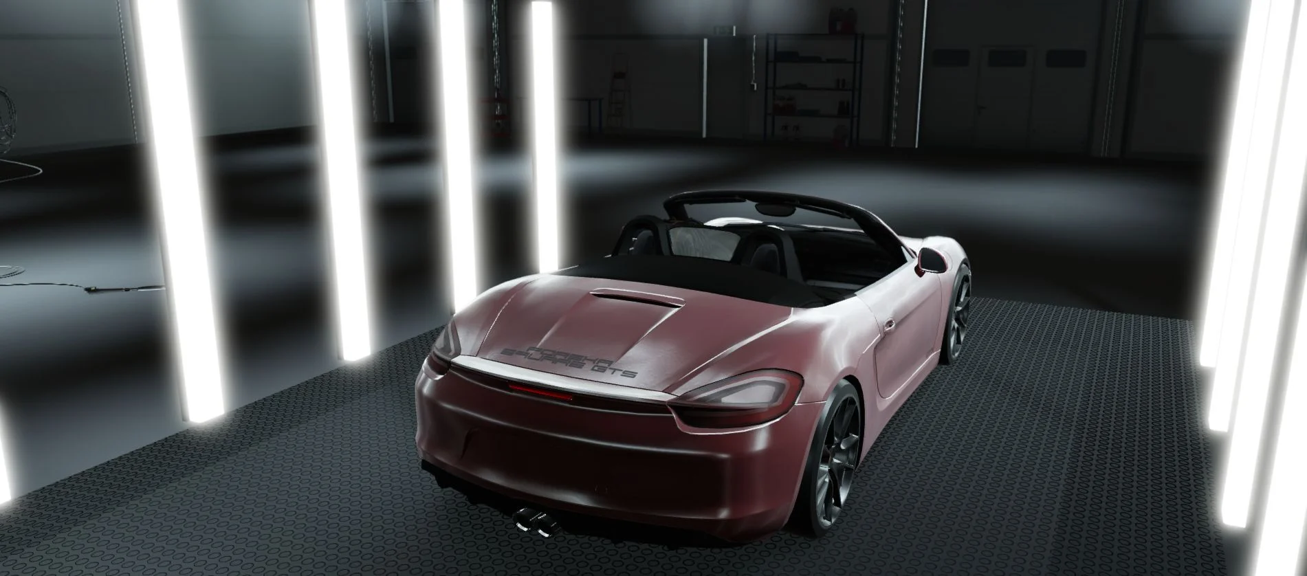 Dealership floor lighting test