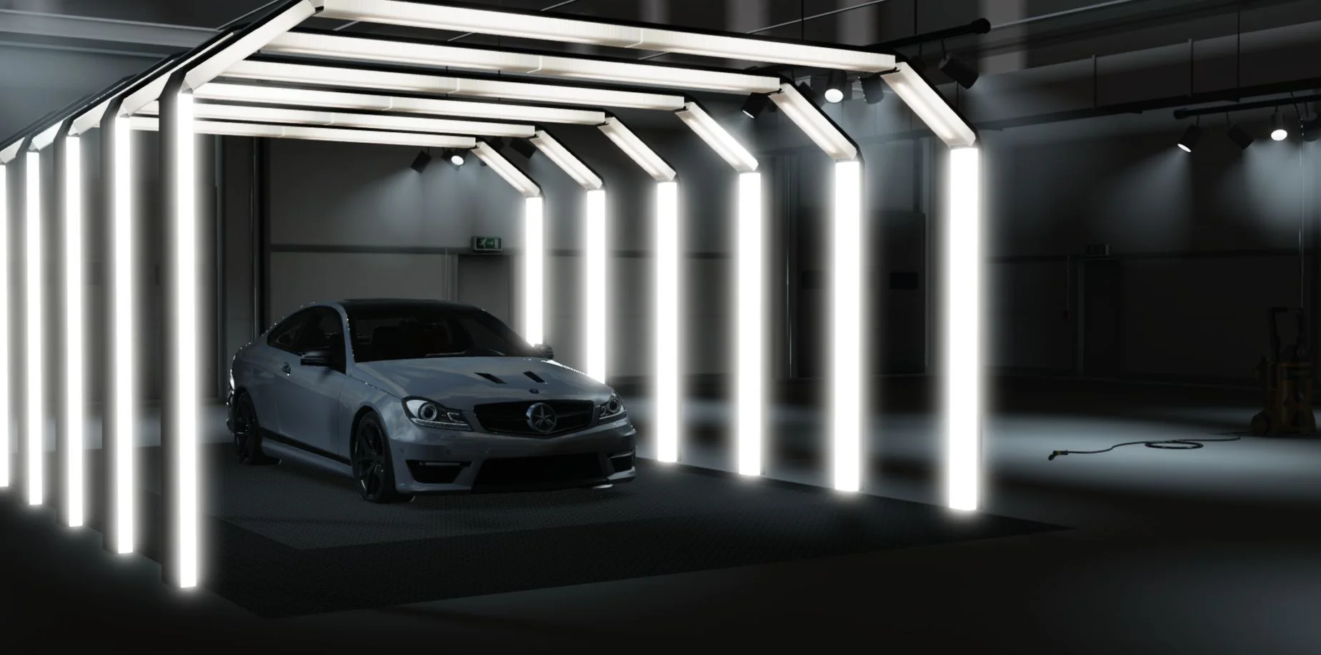 Sterra C63Y in a private garage