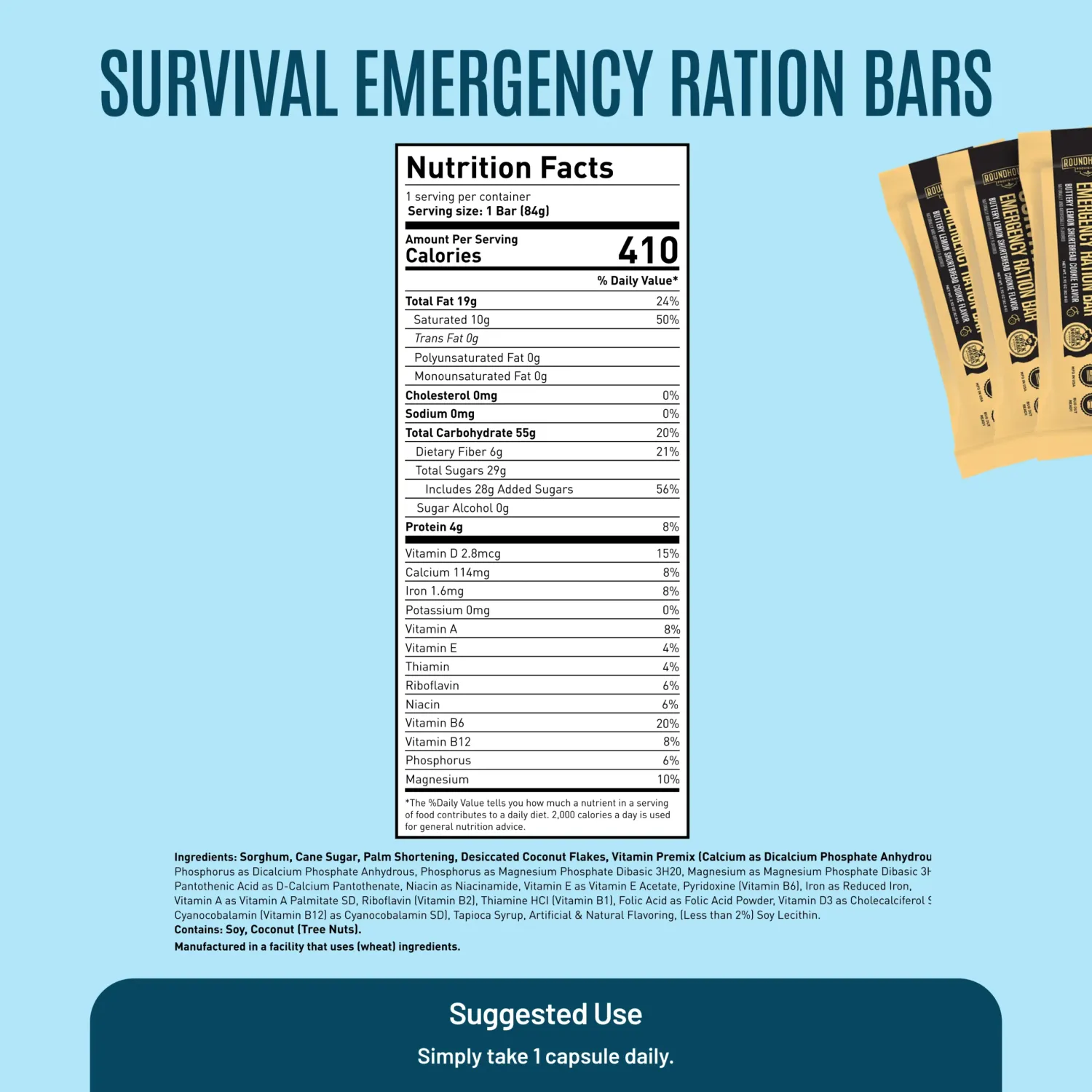 RHP Ultimate Campout Kit carousel Survival Emergency Ration Bars