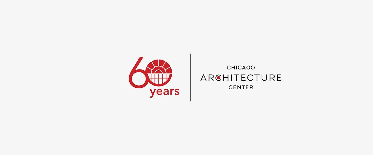 Logo of 60 years, Chicago Architecture Center