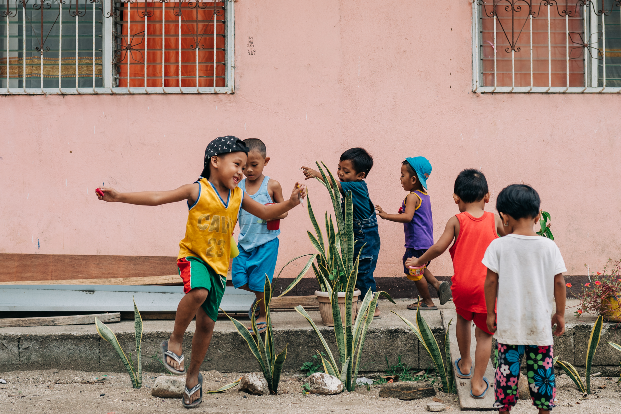 Children play in The Phillipines