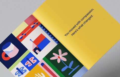 photo of the annual report booklet