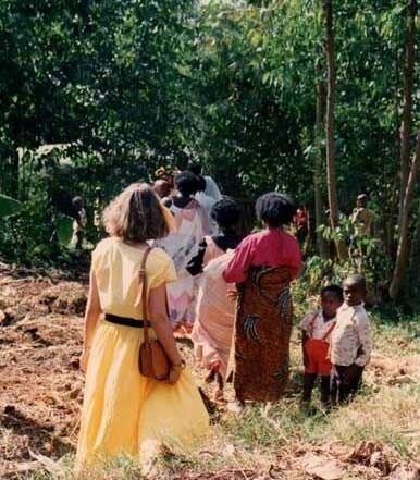 web people walking through jungle