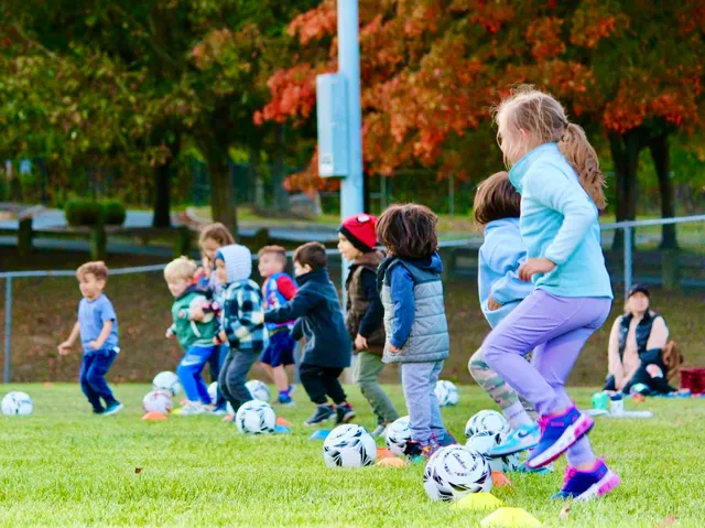 Kids at training