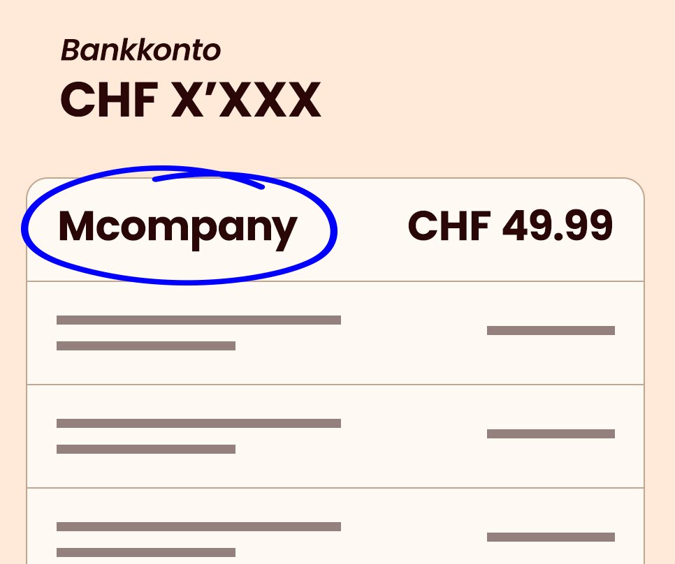 Wie erscheint der Kauf auf meinem Kontoauszug?