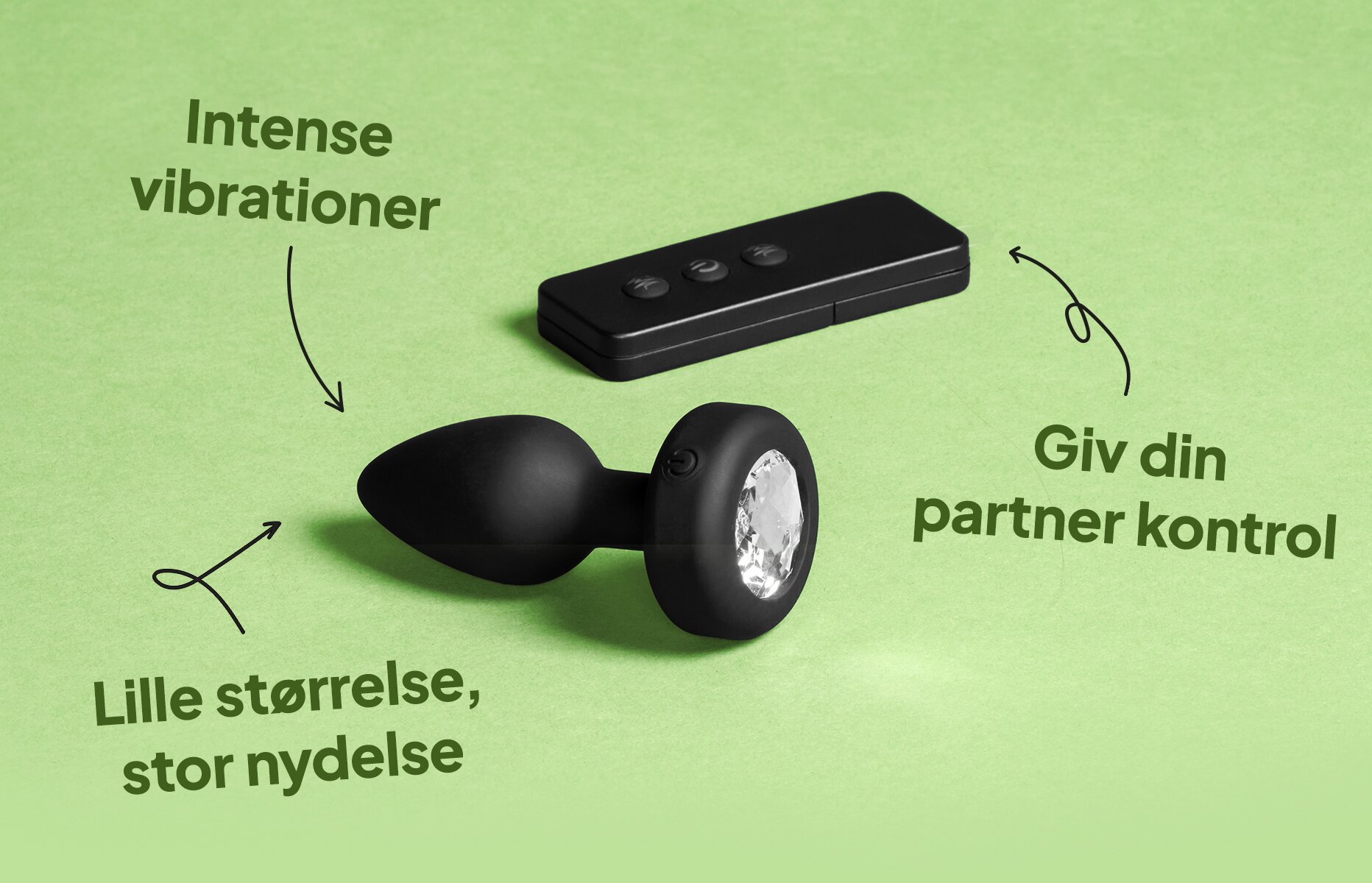 Sinful Jewel Vibrerende Butt Plug Small