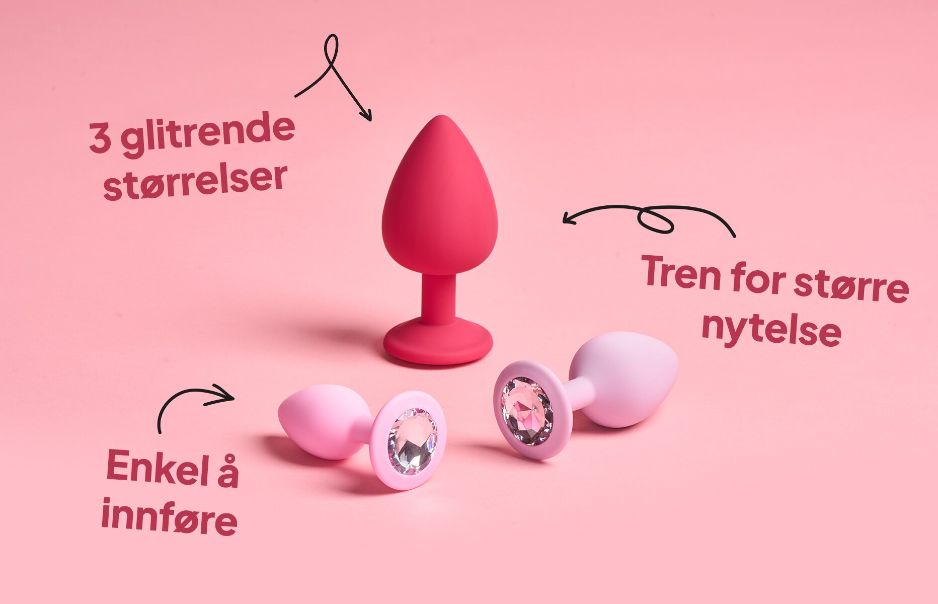 baseks Jewel Butt Plug Trening Sett