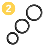 Sinful Penisring Sæt 3 stk