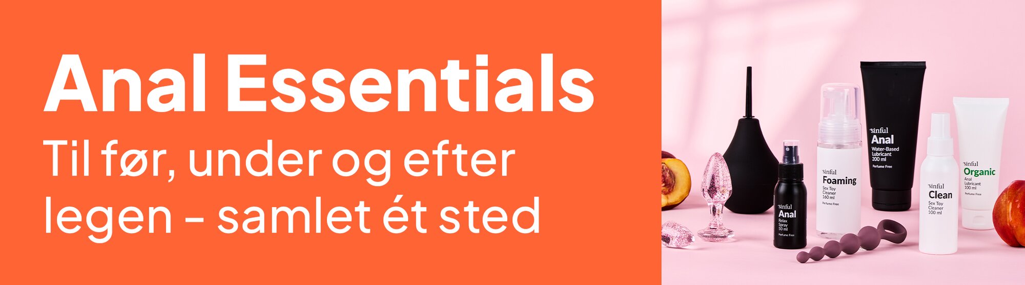 Anal Essentials. Til før, under og efter legen - samlet ét sted