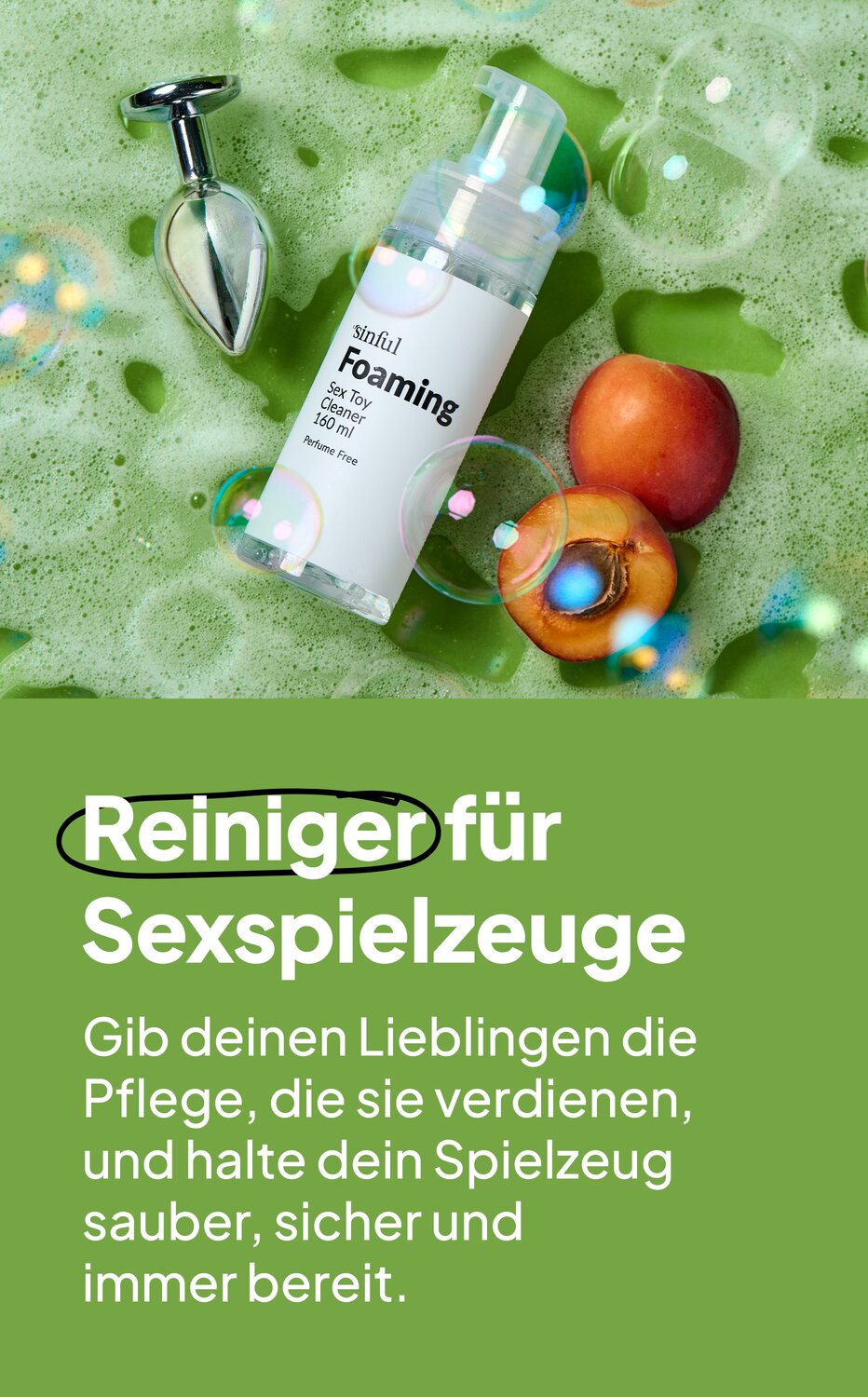 Reiniger für Sexspielzeuge. Gib deinen Lieblingen die Pflege, die sie verdienen, und halte dein Spielzeug sauber, sicher und immer bereit.