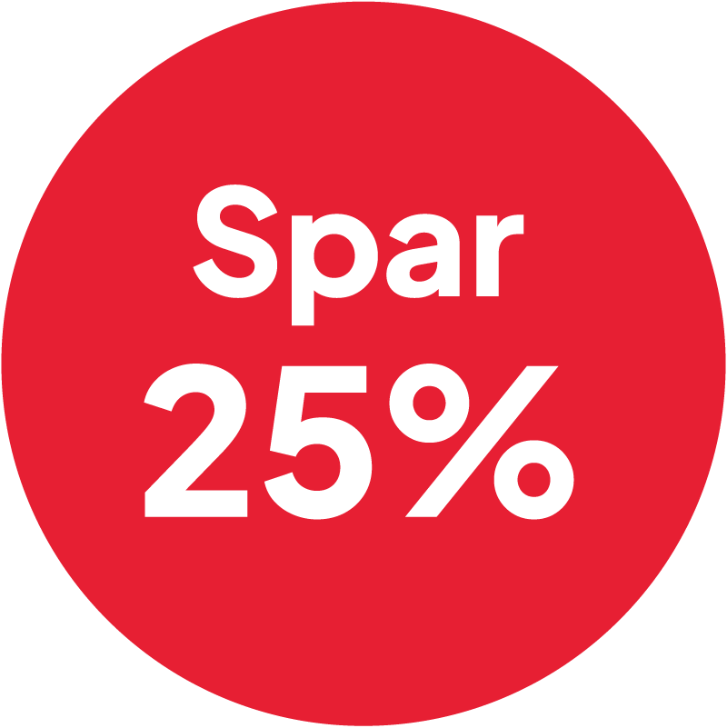 Spar 25%