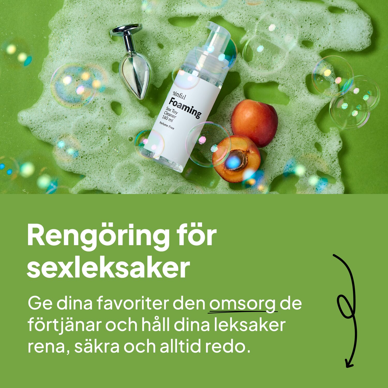 Rengöring för sexleksaker. Ge dina favoriter den omsorg de förtjänar och håll dina leksaker rena, säkra och alltid redo.